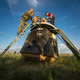 Illustration for article titled Watch a Soyuz Soft Landing from Gentle Detachment to Brutal Controlled Crash